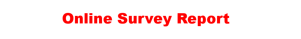 Online Survey Report  banner